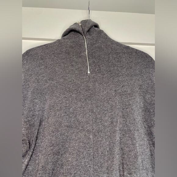 Bailey 44 Anastasia Gray Wool Blend Turtleneck Long Sleeve Sweater Dress Small - Picture 6 of 14
